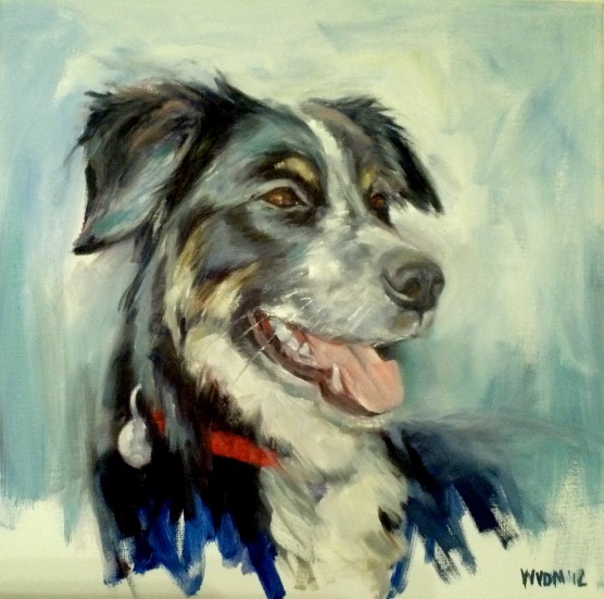 Portrait of Dog by wilma van der meyden